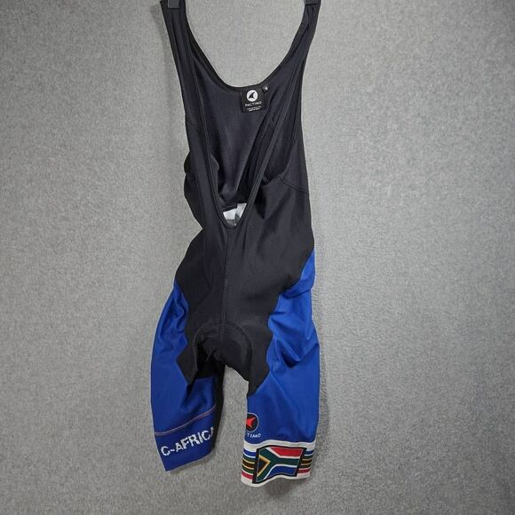 Pactimo Cycling Bib Medium Africa flag Padded shorts - Picture 1 of 9